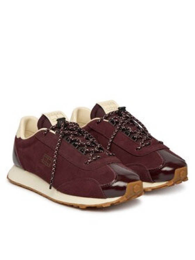Tommy Jeans Sneakersy Tjw Retro Archive Runner Suede EN0EN03125 Bordowy
