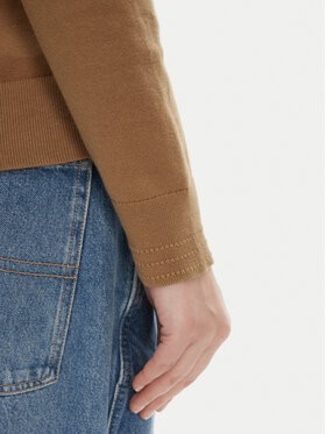 Tommy Hilfiger Sweter WW0WW40099 Brązowy Regular Fit