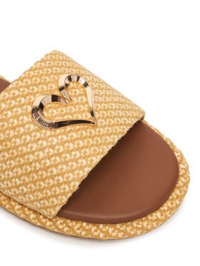 LOVE MOSCHINO Klapki JA28252G0OJR5107 Beżowy