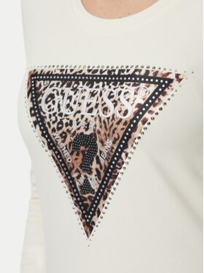 Guess Bluzka W6BI57 K7387 Beżowy jasny Regular Fit