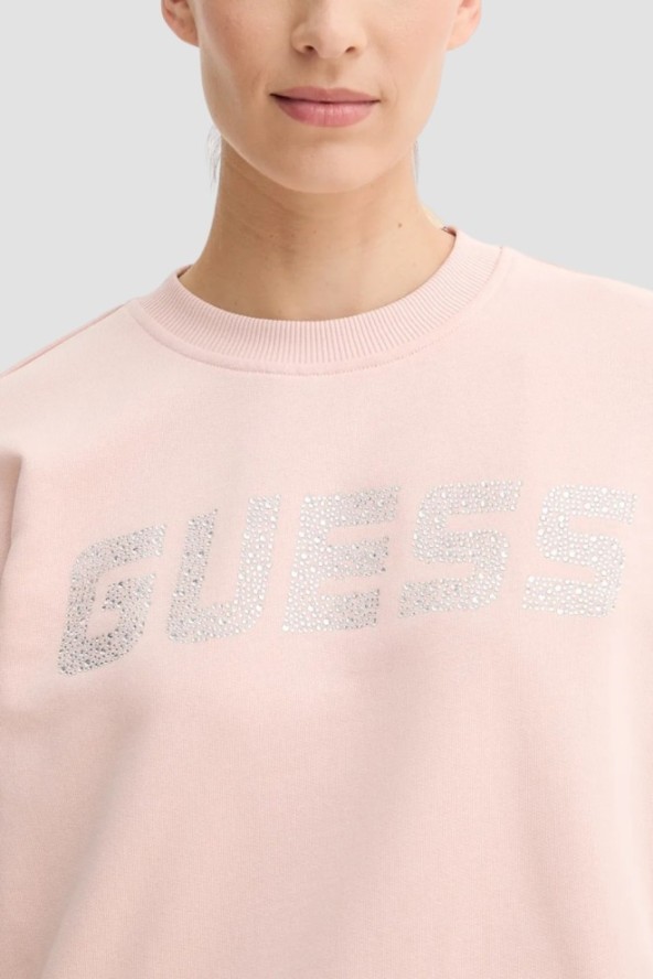 GUESS Różowa damska bluza Primula, Rozmiar L