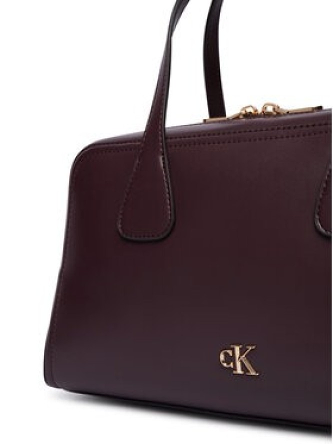 Calvin Klein Torebka Ck Medium Bowling Bag LV04F3610G Bordowy