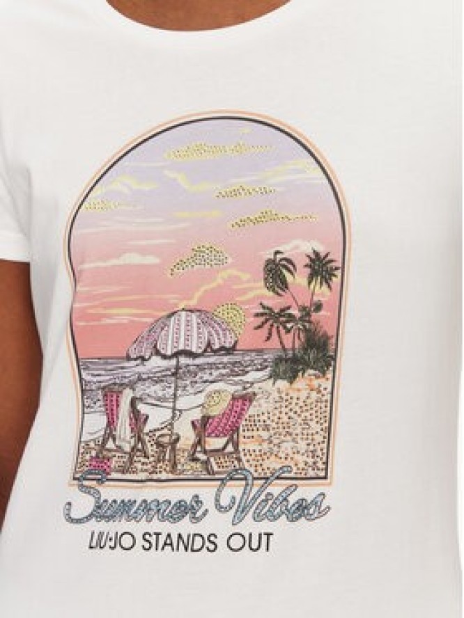 Liu Jo T-Shirt WA5478 J6410 Biały Regular Fit