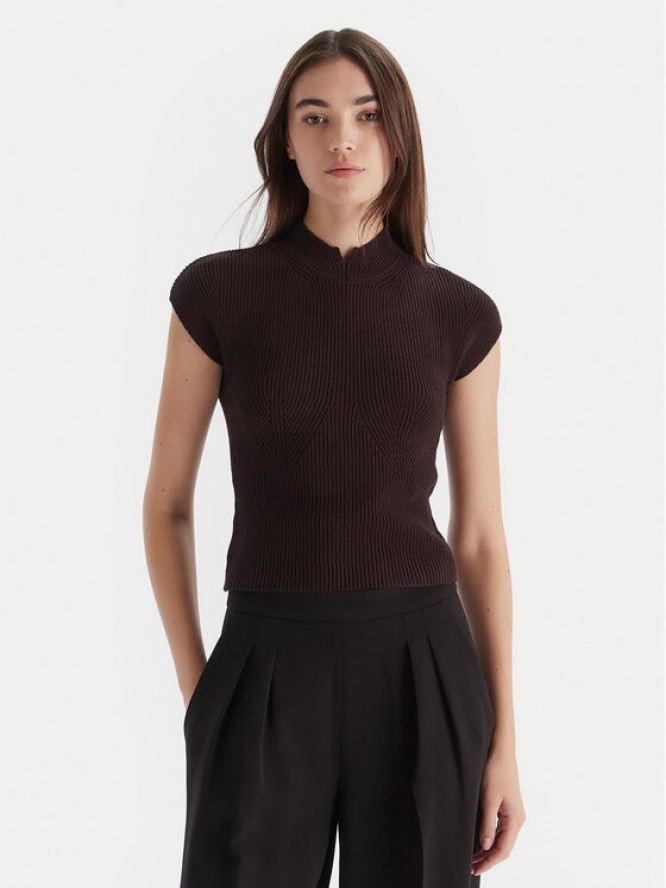 TWINSET Bluzka 252TT3550 Brązowy Regular Fit