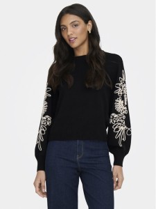 ONLY Sweter Magnolia 15367757 Czarny Regular Fit