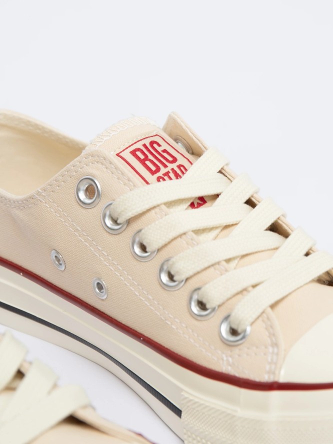 Trampki damskie niskie beżowe NN274272 801