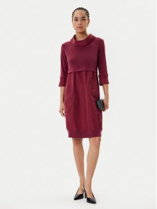 Joseph Ribkoff Sukienka codzienna 173444F25 Bordowy Regular Fit