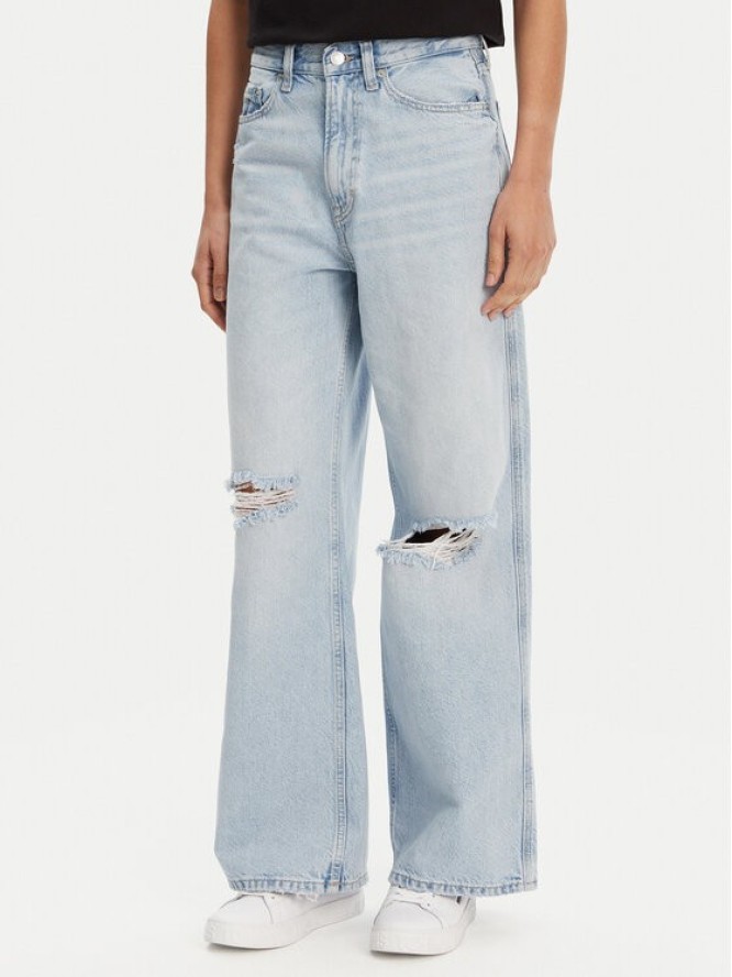 Tommy Jeans Jeansy Claire DW0DW21281 Niebieski Wide Leg