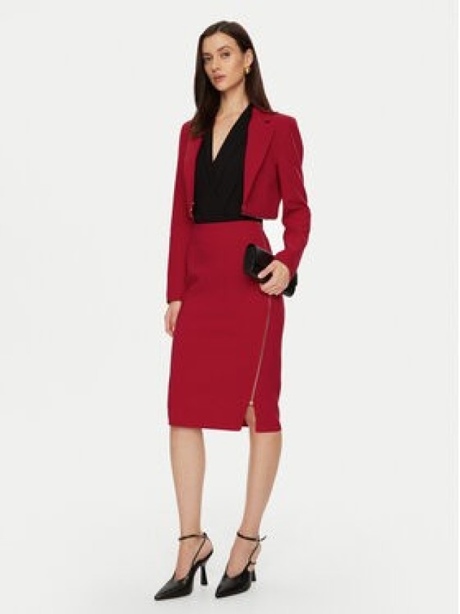 Rinascimento Spódnica ołówkowa CFC0121919003 Czerwony Regular Fit