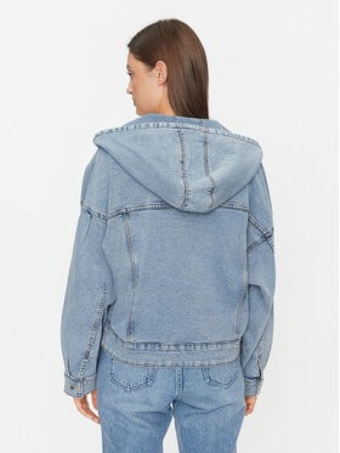 Noisy May Kurtka jeansowa Alviva 27028452 Niebieski Relaxed Fit