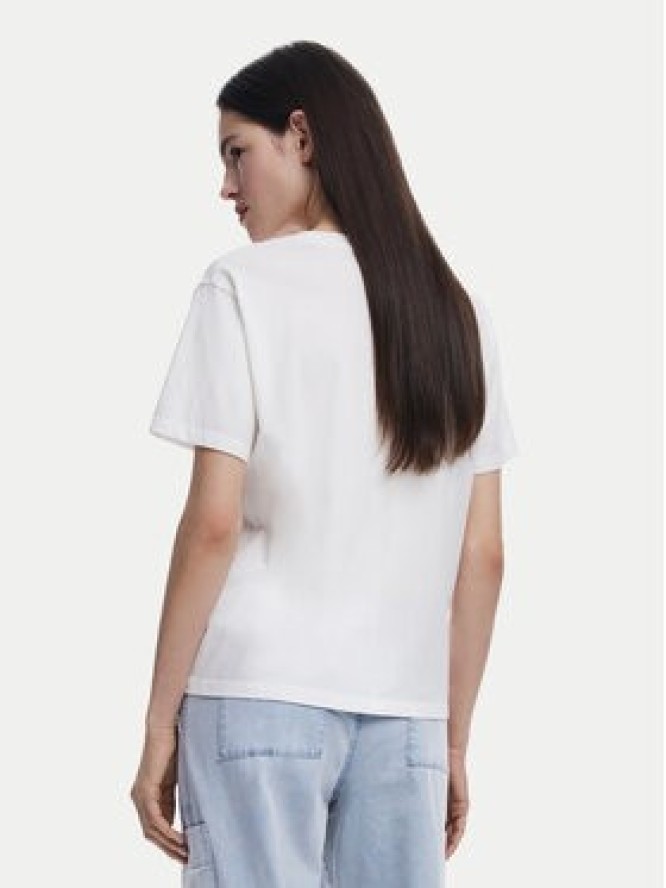 Desigual T-Shirt Paraguay 25SWTKAB Biały Regular Fit