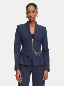 Rinascimento Marynarka CFC0130160003 Granatowy Slim Fit