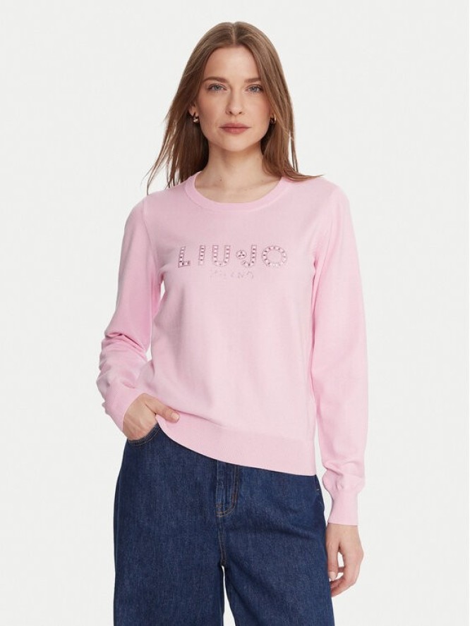 Liu Jo Sweter TF5248 MS63L Różowy Regular Fit