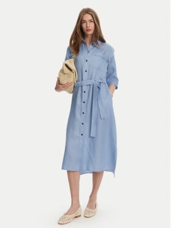 Max Mara Leisure Sukienka koszulowa Salute 2516221028 Błękitny Regular Fit