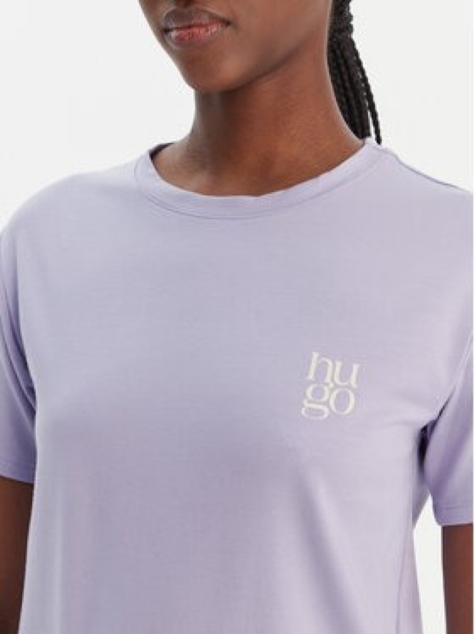 HUGO T-Shirt 50556981 Fioletowy Regular Fit