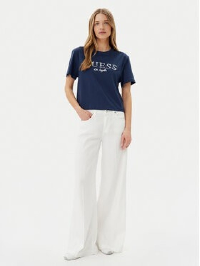 Guess T-Shirt V5GI09 K9RM1 Granatowy Regular Fit