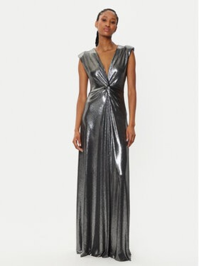 Rinascimento Sukienka wieczorowa CFC0019762002 Srebrny Regular Fit