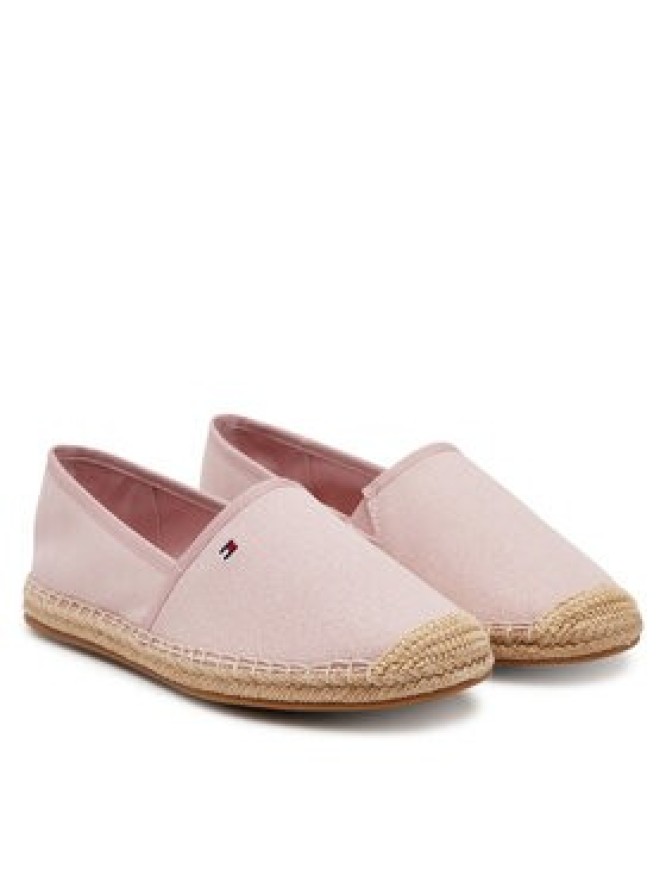 Tommy Hilfiger Espadryle Flag Canvas Espadrille FW0FW08541 Różowy