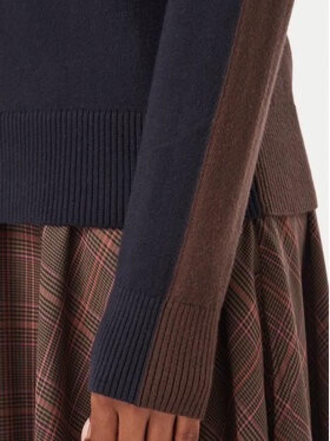 MAX&Co. Golf Quadro 2626366023200 Granatowy Regular Fit