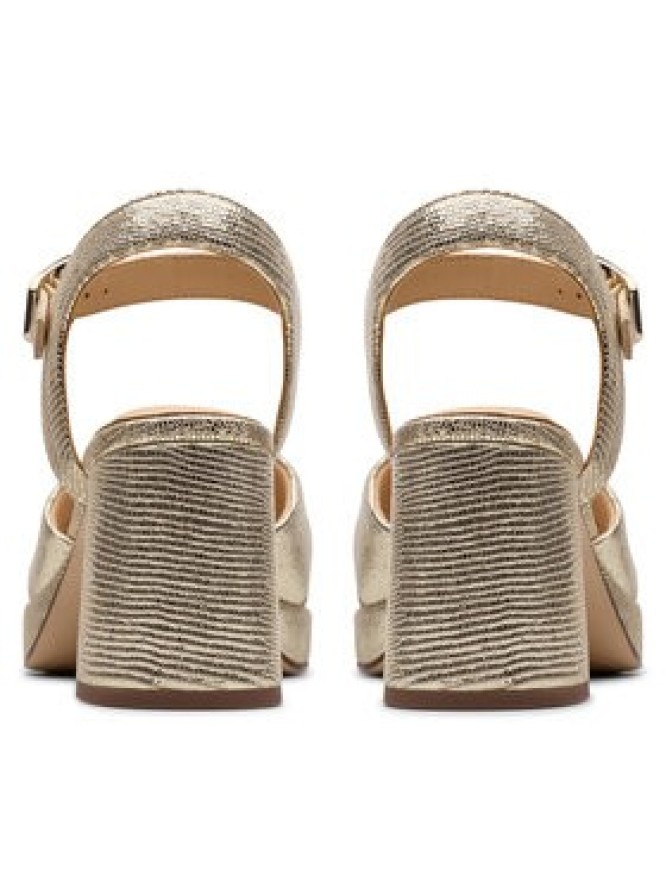 Clarks Sandały Ritzy75 Rae 26181303 Złoty