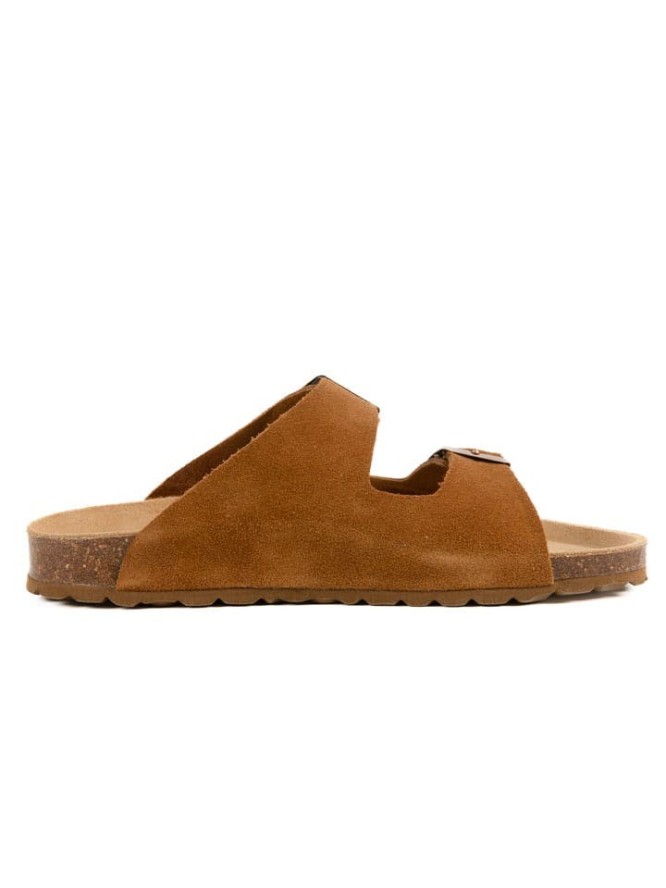 billowy Skórzane klapki w kolorze jasnobrązowym rozmiar: 41