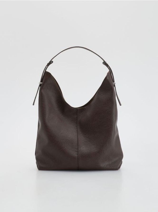 Torebka hobo - ciemnobrązowy