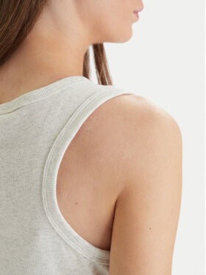 Calvin Klein Jeans Top LV047C201G Beżowy Slim Fit