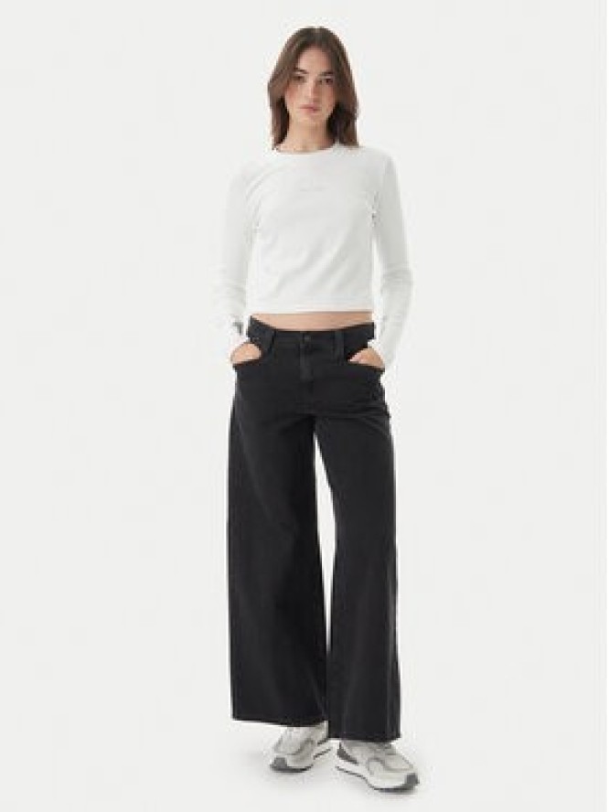 Calvin Klein Jeans Bluzka Monogram LV047A803G Biały Slim Fit