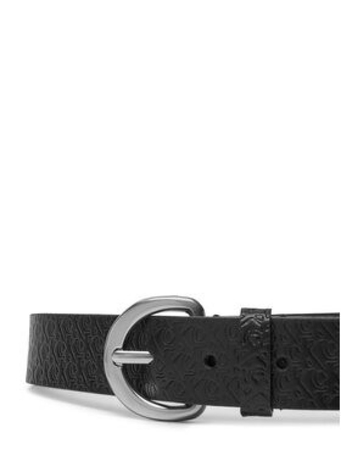 Calvin Klein Pasek Damski Classic Buckle Aop 30Mm LV04K7019G Czarny