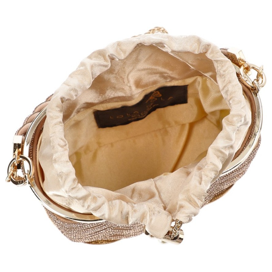 Złota Torebka Sca'Viola Ekskluzywny Kuferek Damski Premium