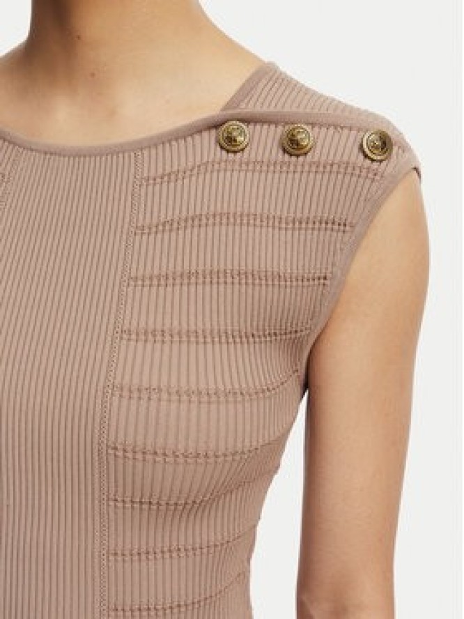 Guess Bluzka W5YR12 Z0130 Brązowy Regular Fit