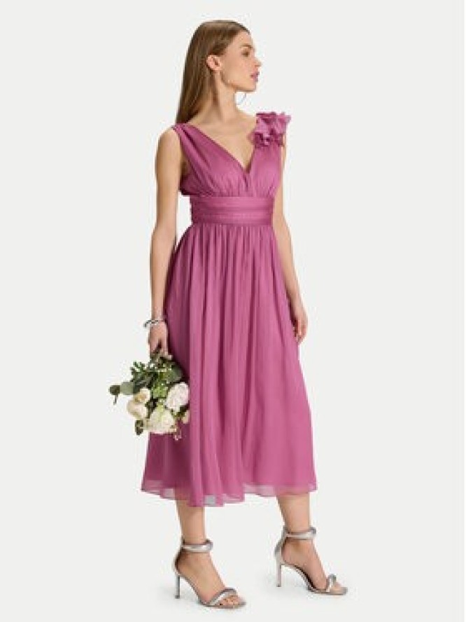 Swing Sukienka koktajlowa 5AJ07600 Różowy Regular Fit