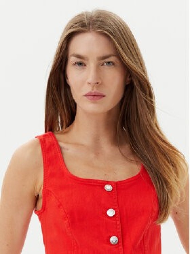 Vero Moda Kamizelka Wild Alinia 10323777 Czerwony Slim Fit