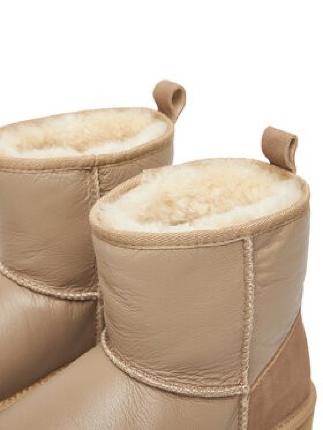 EMU Australia Śniegowce Stinger Mini Flatform Leather W13189 Beżowy