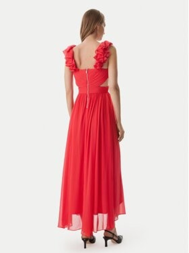 Morgan Sukienka wieczorowa 251-RISSAL Koralowy Regular Fit