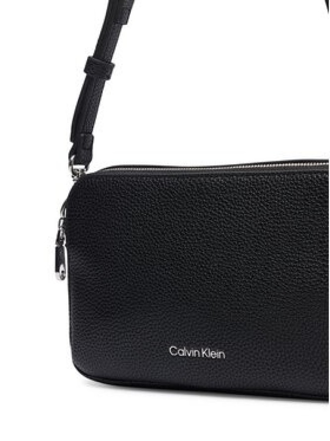 Calvin Klein Torebka Webbing 2X Strap Camera Bag LV04F3656G Czarny