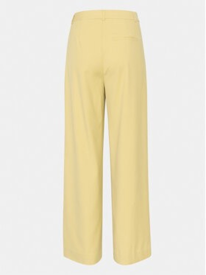 Gestuz Spodnie materiałowe Paula 10906861 Żółty Relaxed Fit
