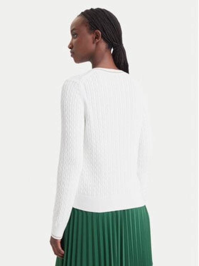 Lacoste Sweter AF3241 Kremowy Regular Fit