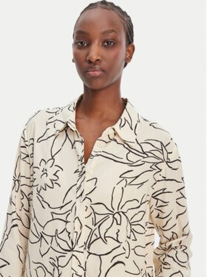 Seafolly Koszula Hothouse Flowers 55648-TO Écru Relaxed Fit