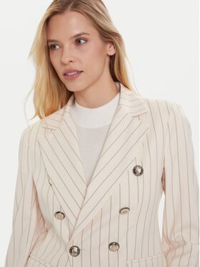 Maryley Marynarka 25IB139/M17 Écru Regular Fit