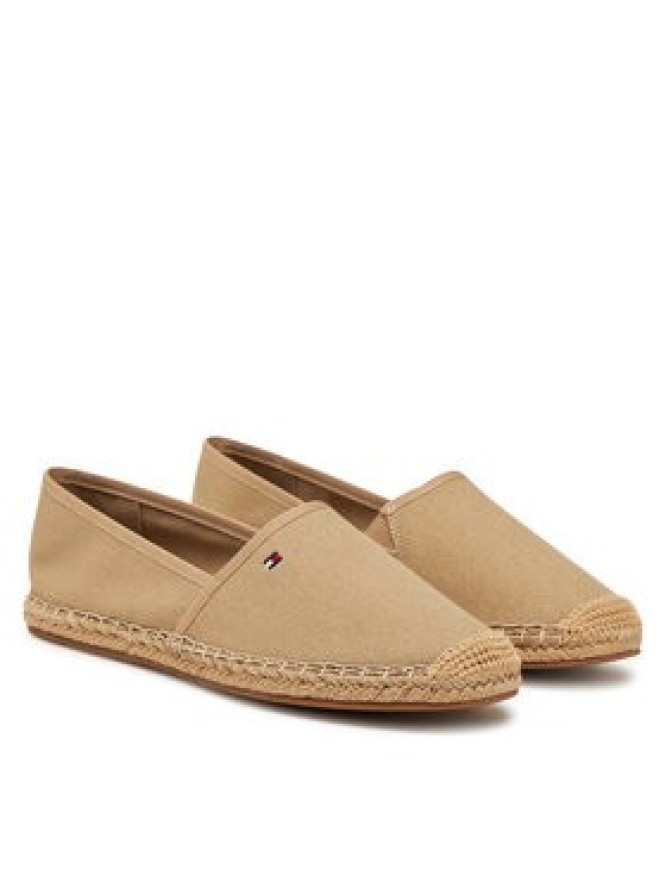 Tommy Hilfiger Espadryle Flag Canvas Espadrille FW0FW08541 Brązowy