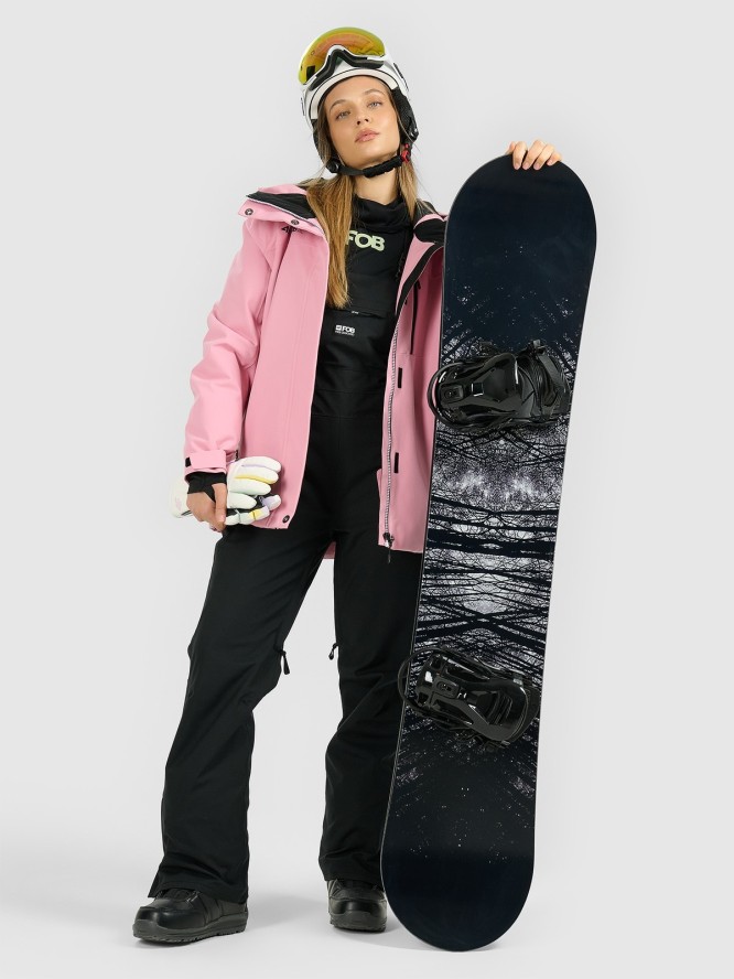 4F Kurtka snowboardowa membrana 15000 damska - różowa M