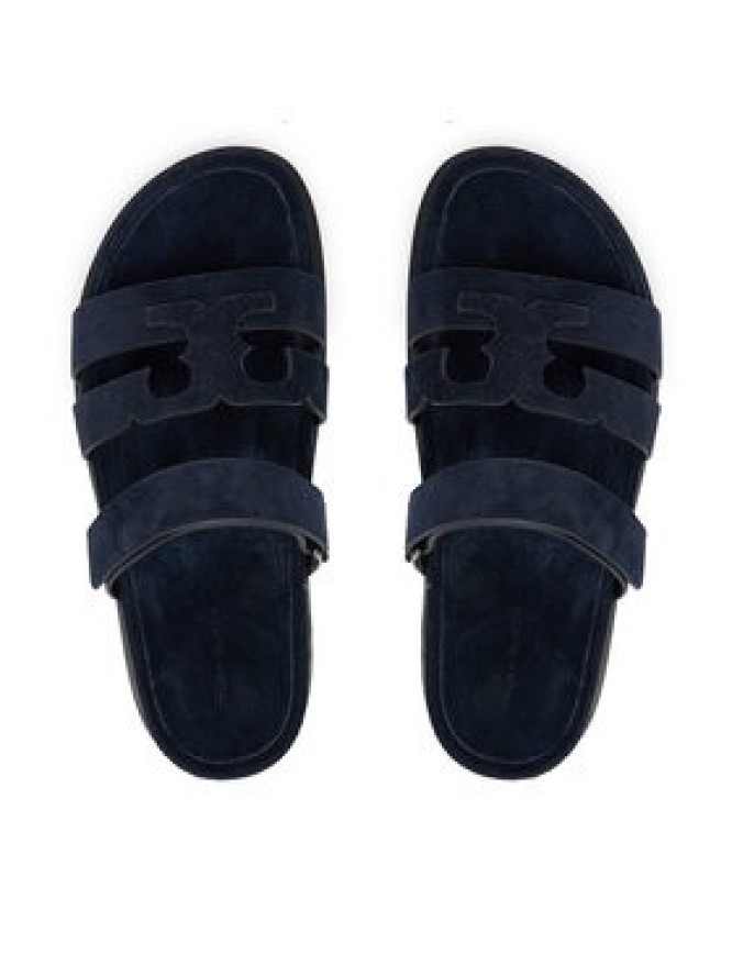Tory Burch Klapki Ines Sport Slide 163481 Granatowy