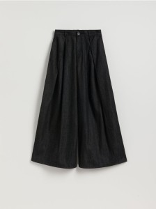 Jeansy wide leg - szary