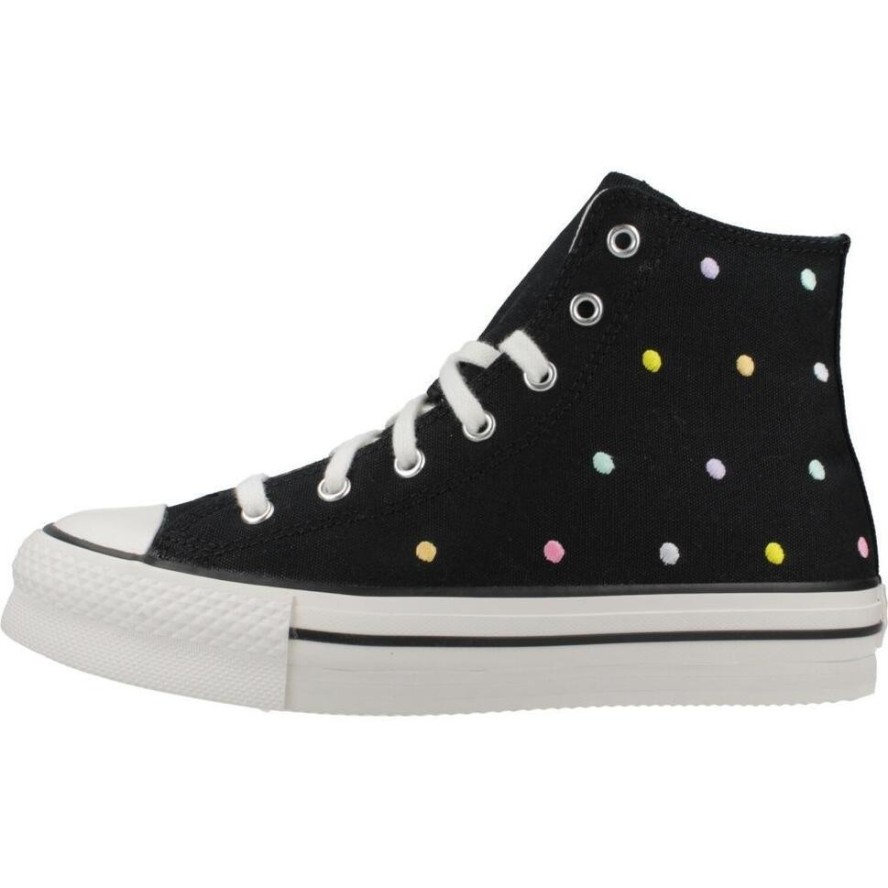 Buty CONVERSE Chuck Taylor All Star Lift Polka Dots Platform Czarny
