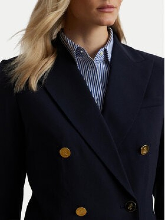 LAUREN RALPH LAUREN Marynarka 200911071001 Granatowy Straight Fit