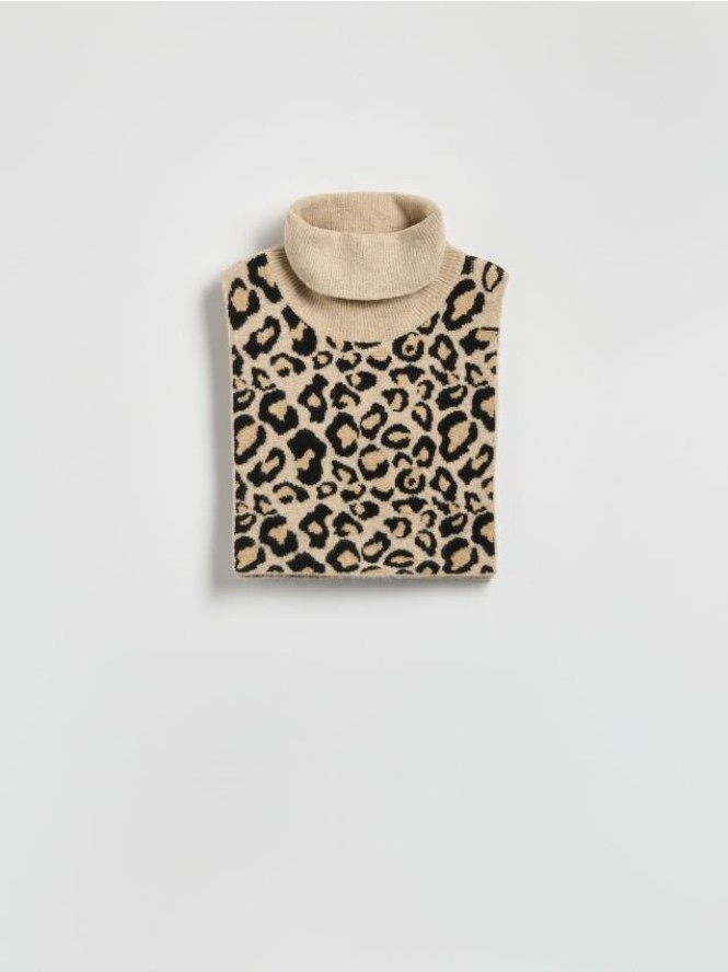 Komin z domieszką wełny - wielobarwny