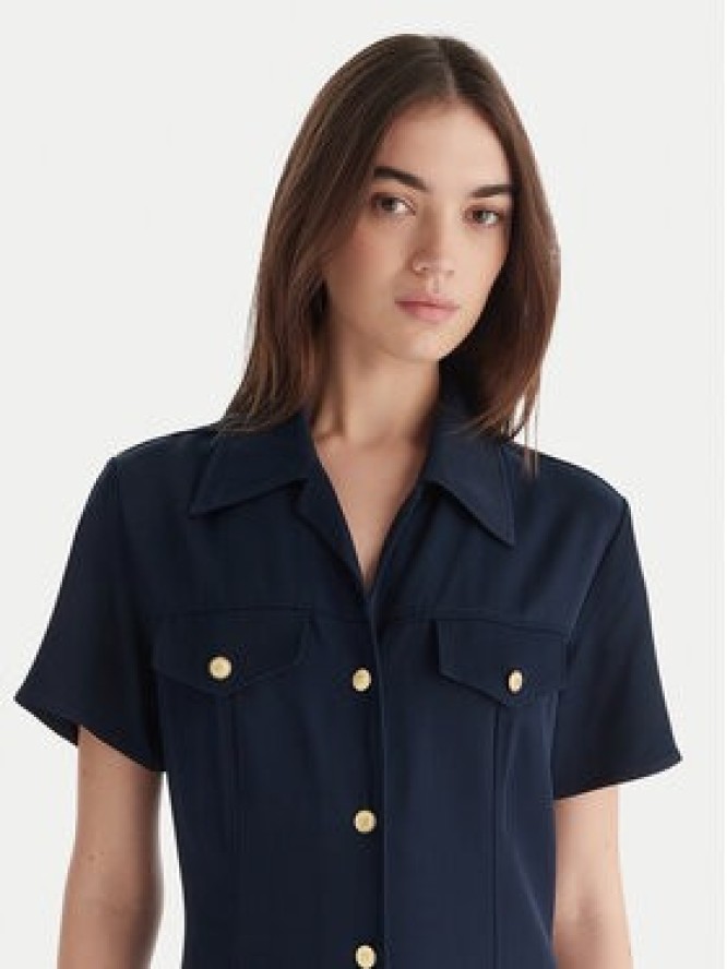 Tommy Hilfiger Sukienka koszulowa WW0WW45802 Granatowy Regular Fit