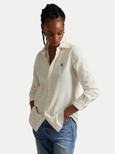 Polo Ralph Lauren Koszula 211971526005 Écru Slim Fit