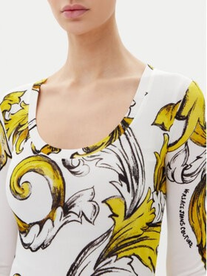 Versace Jeans Couture Sukienka codzienna 78HAO920 JS471 Biały Regular Fit